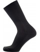 Mi-chaussettes non comprimantes Femme en laine noir