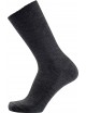 Mi-chaussettes non comprimantes Femme en laine gris foncé