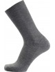 Mi-chaussettes non comprimantes Femme en laine gris